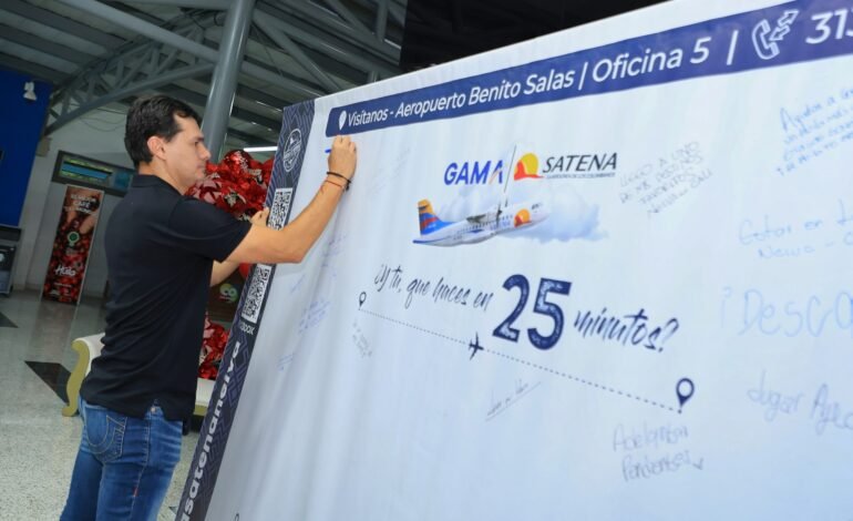 Alcalde Casagua impulsa la movilidad aérea de Neiva con la ampliación de la ruta Cali–Neiva–Cali