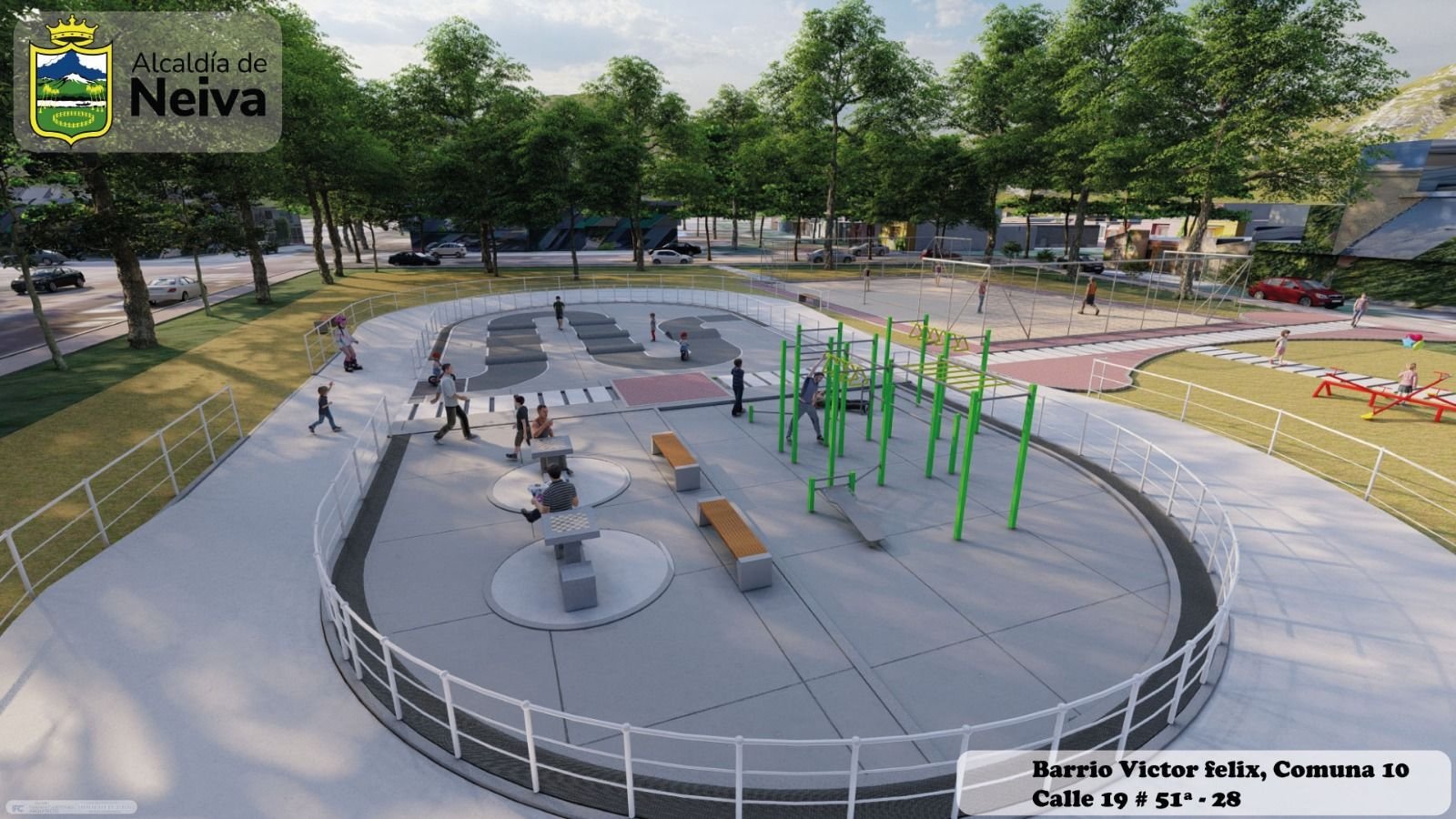 Alcaldía de Neiva inicia recuperación de espacios deportivos en las comunas 6 y 8